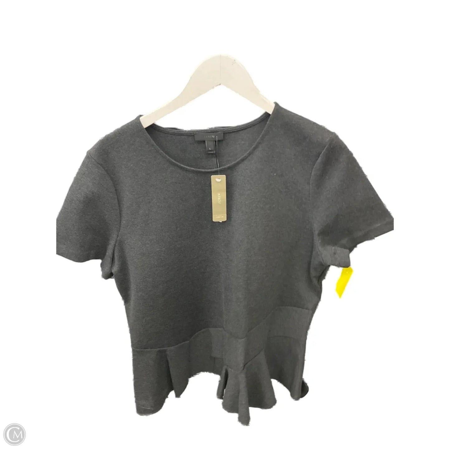 Top Short Sleeve By J. Crew In Grey, Size: L