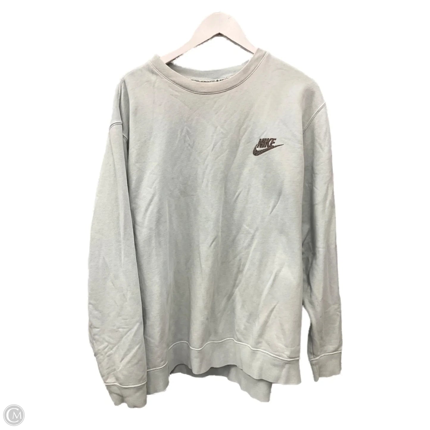 Sweatshirt Crewneck By Nike Apparel In Blue, Size: Xxl
