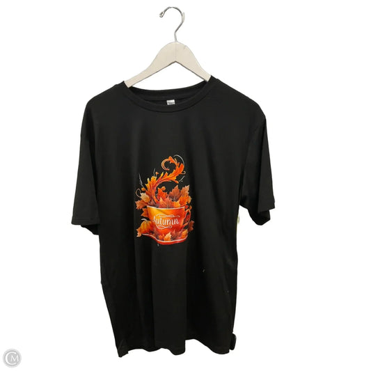 Top Short Sleeve By Cme In Black, Size: Xl
