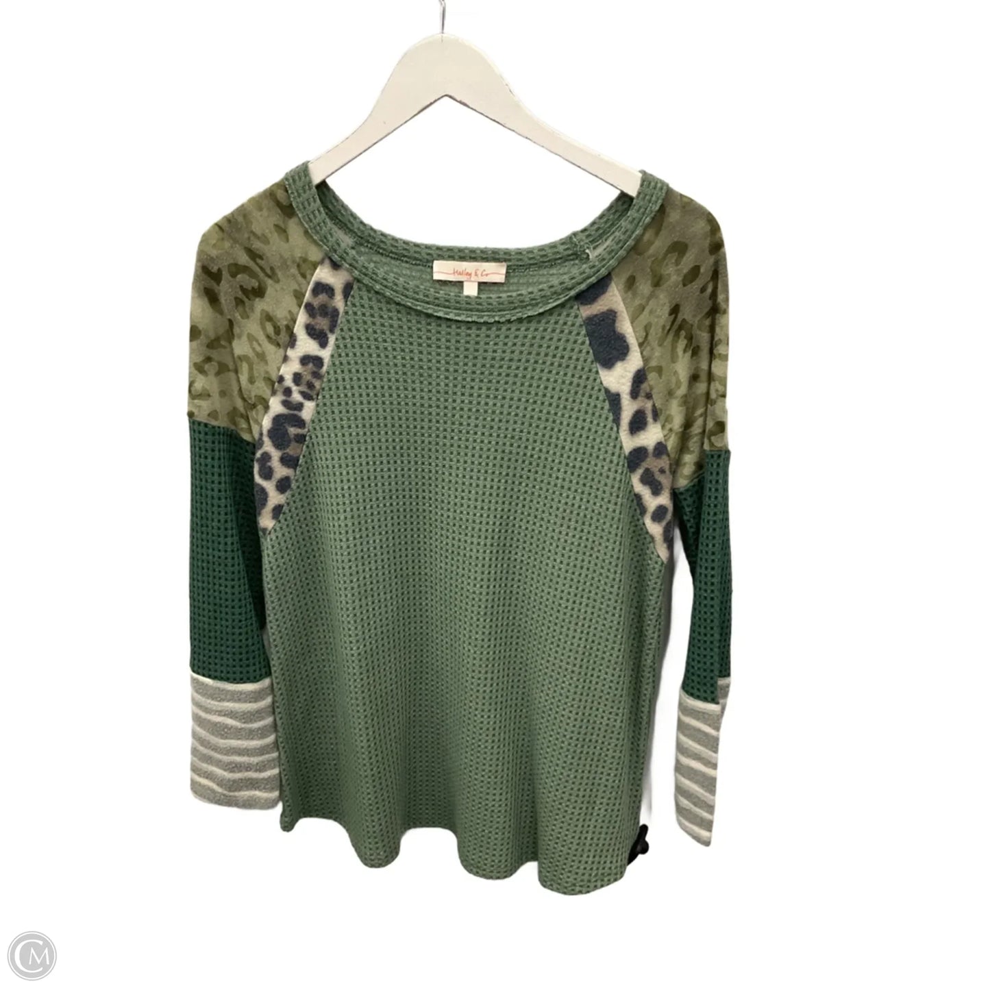 Top Long Sleeve By Hailey & Co In Green, Size: S