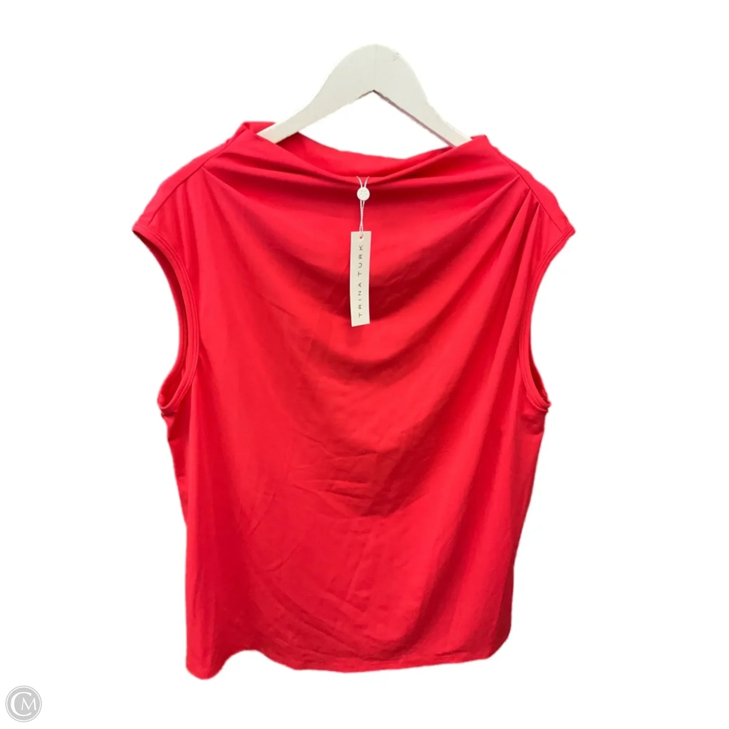 Top Sleeveless By Trina Turk In Coral, Size: Xl