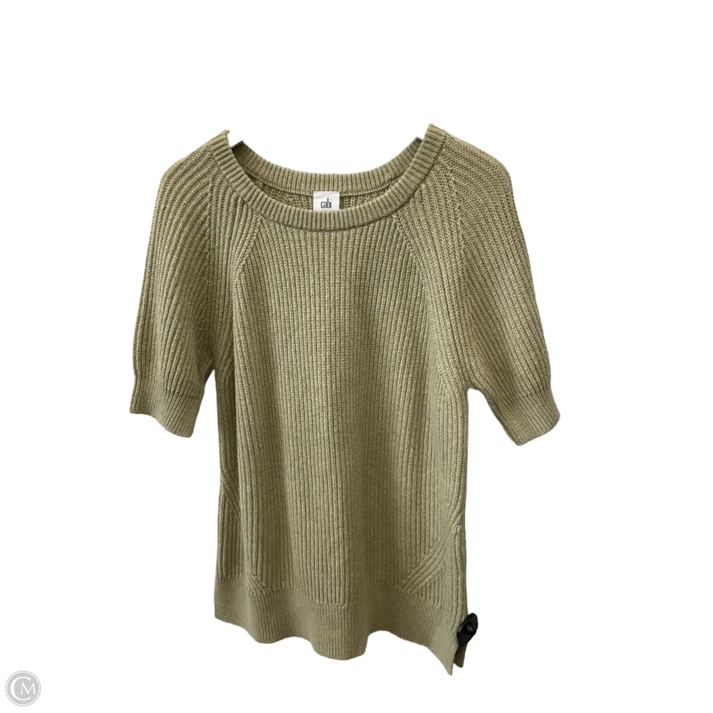 Sweater Short Sleeve By Cabi In Green, Size: M