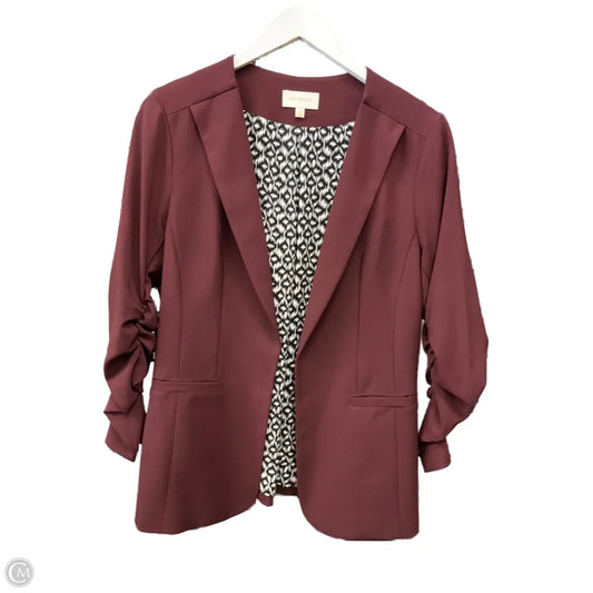 Blazer By Skies Are Blue In Maroon, Size: M