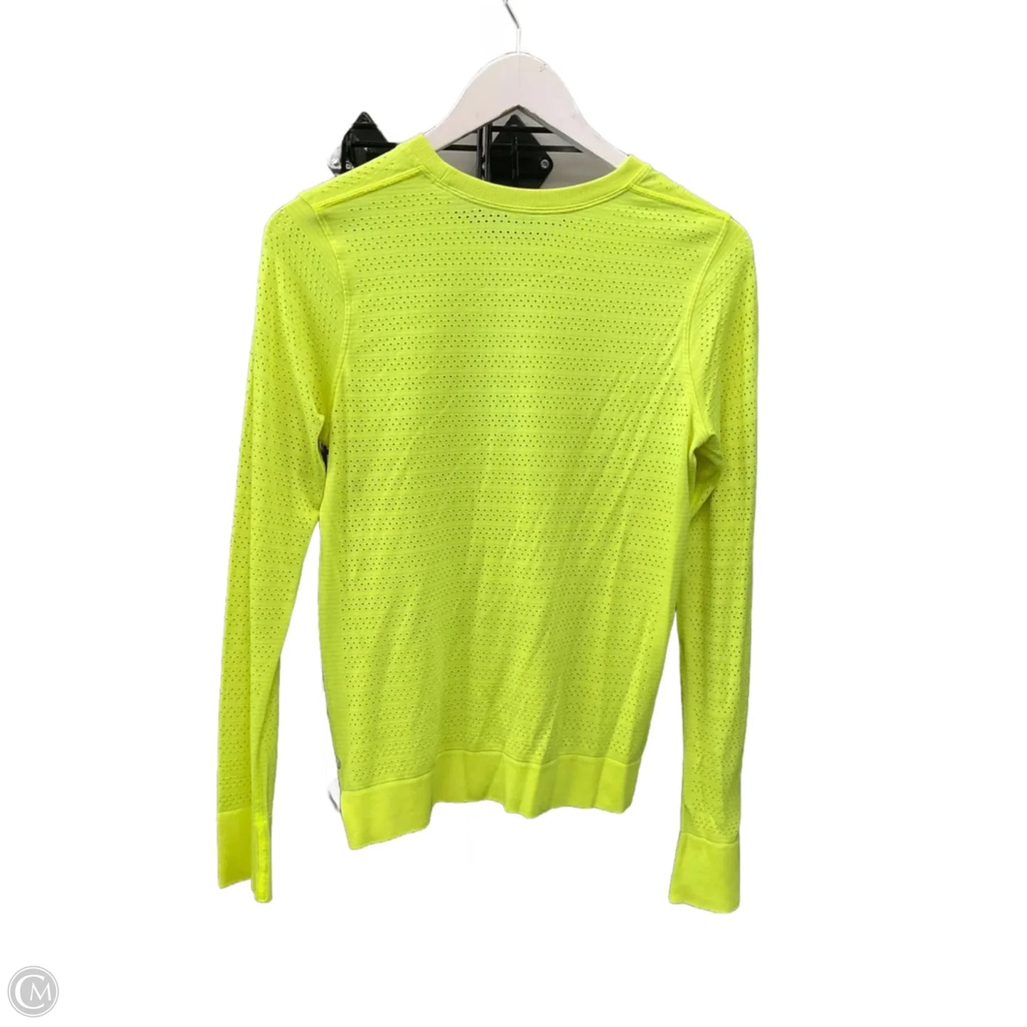 Athletic Top Long Sleeve Crewneck By Lululemon In Yellow, Size: M