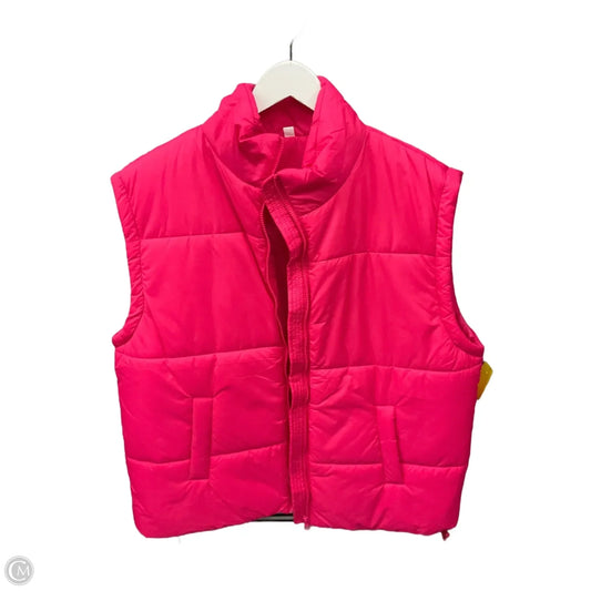Vest Puffer & Quilted By Clothes Mentor In Pink, Size: Xl