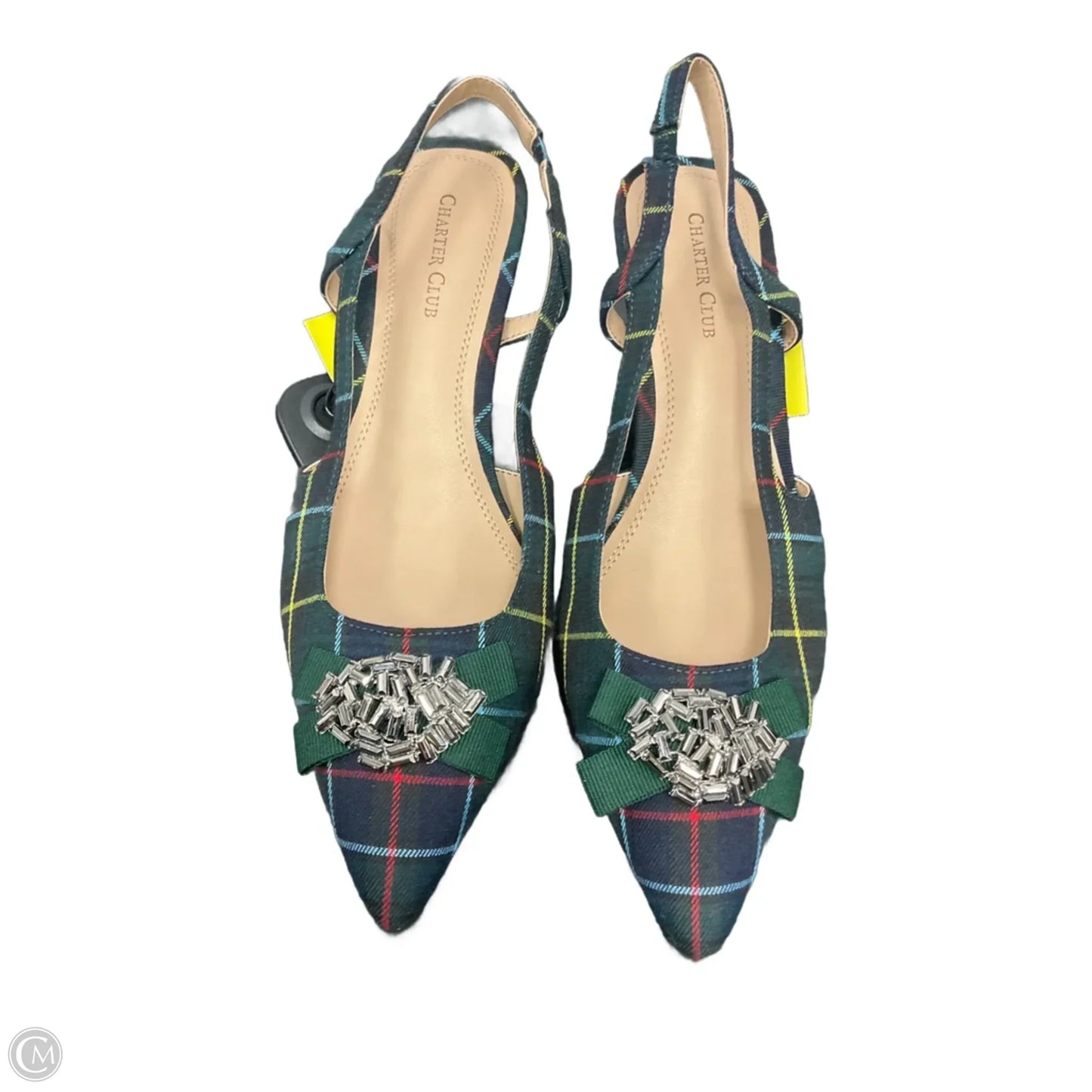 Shoes Heels Kitten By Charter Club In Plaid Pattern, Size: 10