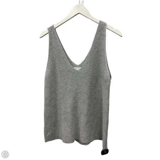 Sweater Short Sleeve By Gilli In Grey, Size: M