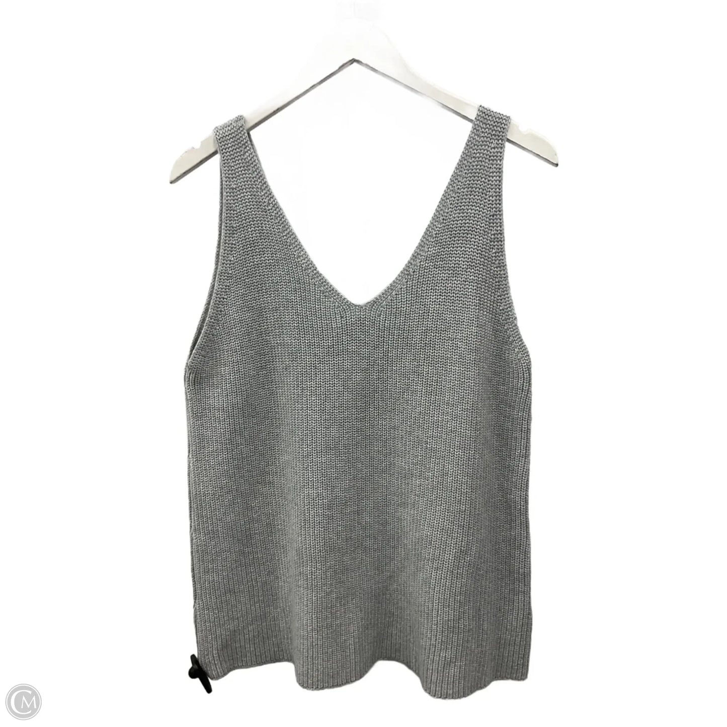 Sweater Short Sleeve By Gilli In Grey, Size: M