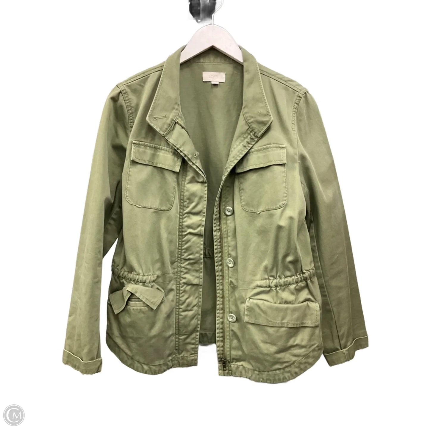 Jacket Utility By Loft In Green, Size: M