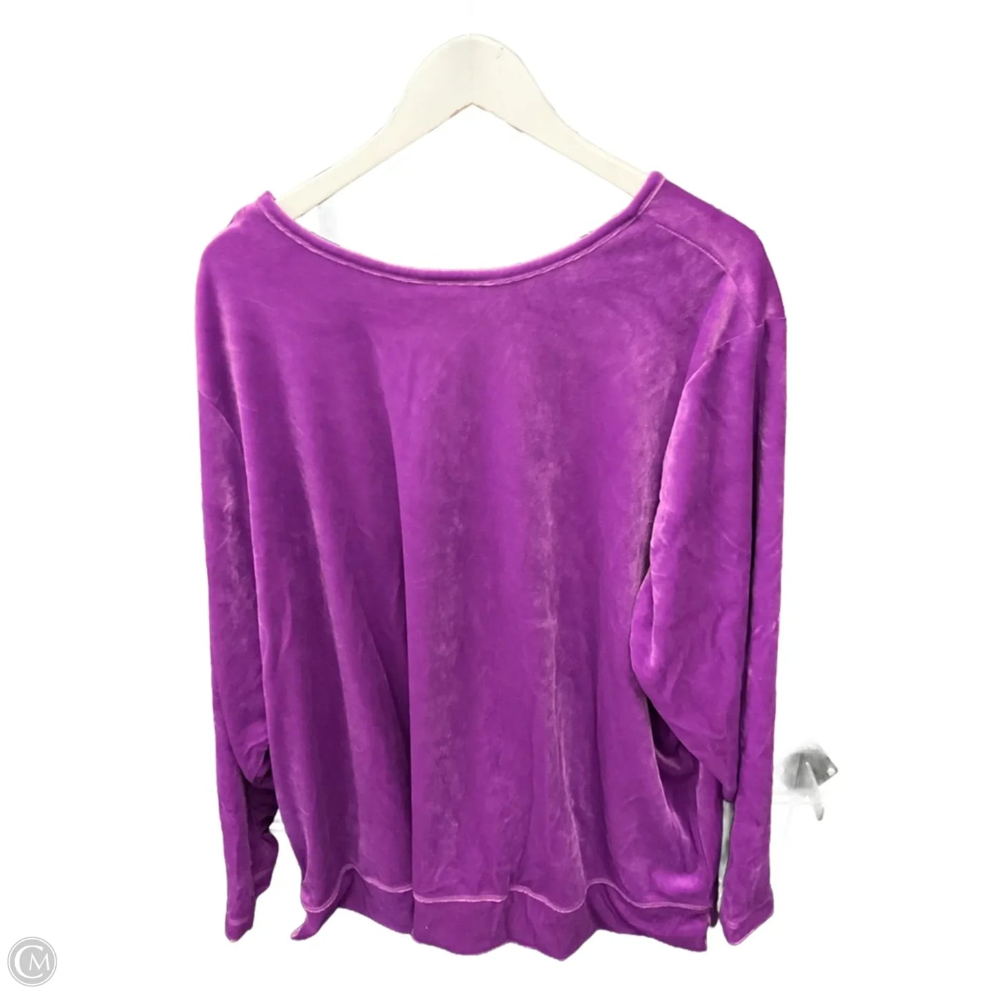 Top Long Sleeve By Woman Within In Purple, Size: 3x
