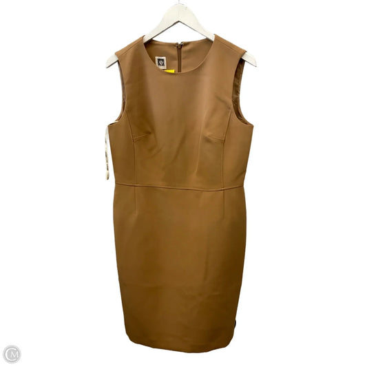 Dress Casual Midi By Anne Klein In Tan, Size: M