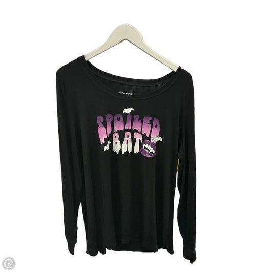 Top Long Sleeve By Torrid In Black, Size: 1x