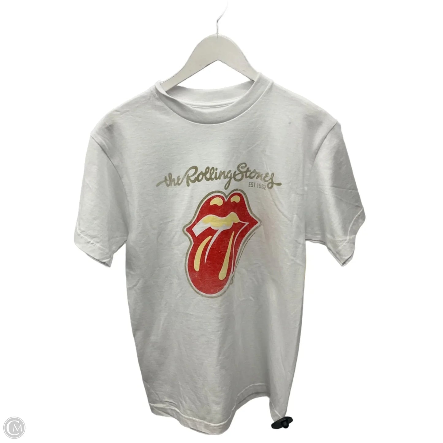 Top Short Sleeve By Clothes Mentor In White, Size: L