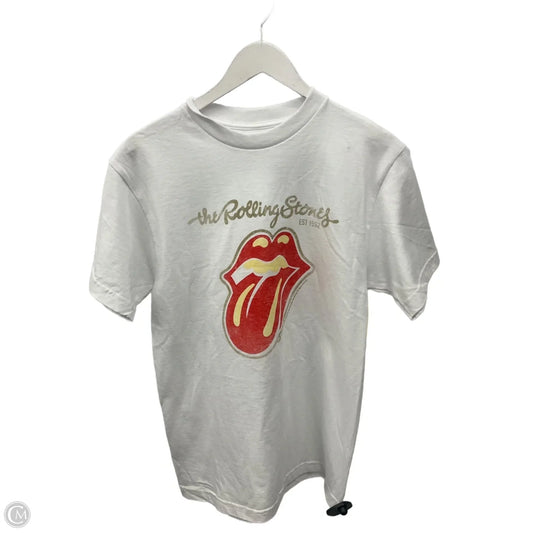 Top Short Sleeve By Clothes Mentor In White, Size: L