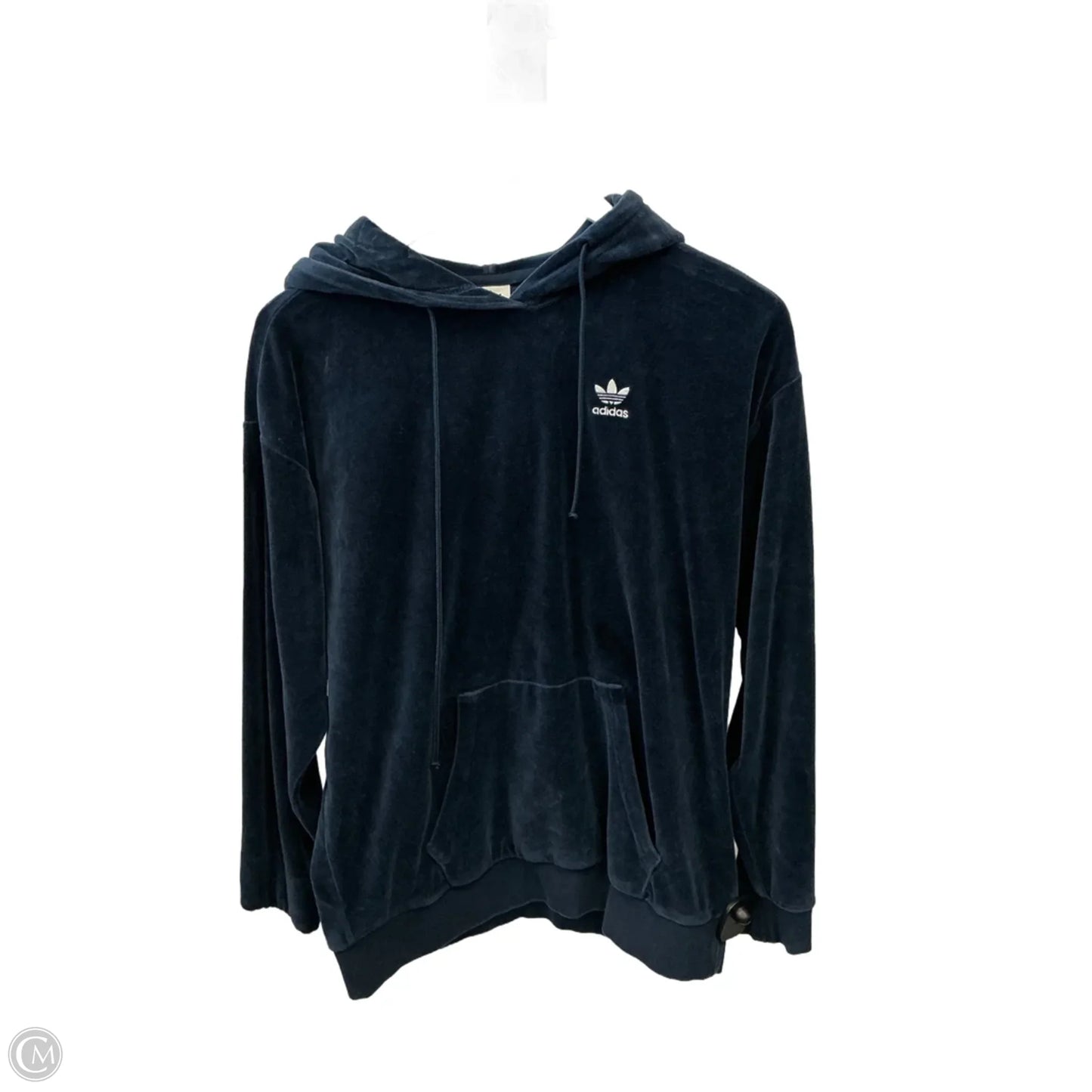 Sweatshirt Hoodie By Adidas In Blue, Size: L