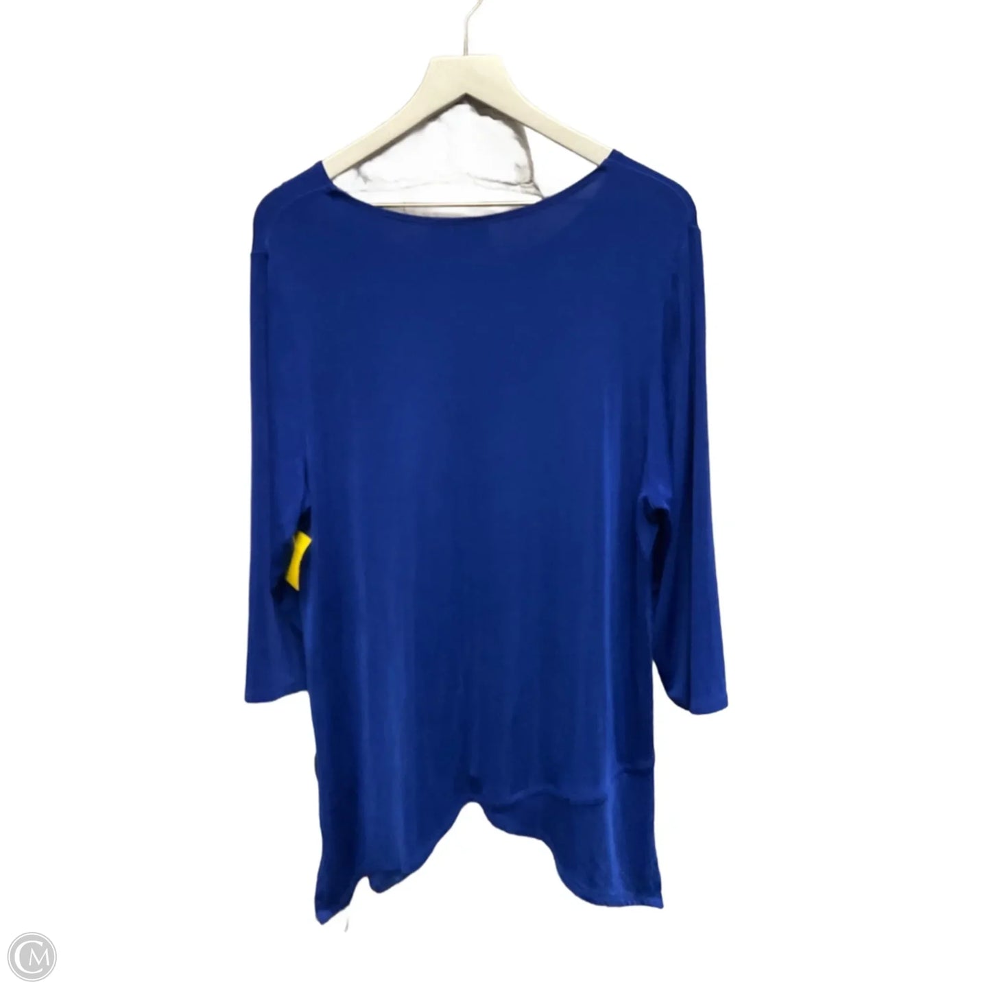 Tunic 3/4 Sleeve By Chicos In Blue, Size: Xl