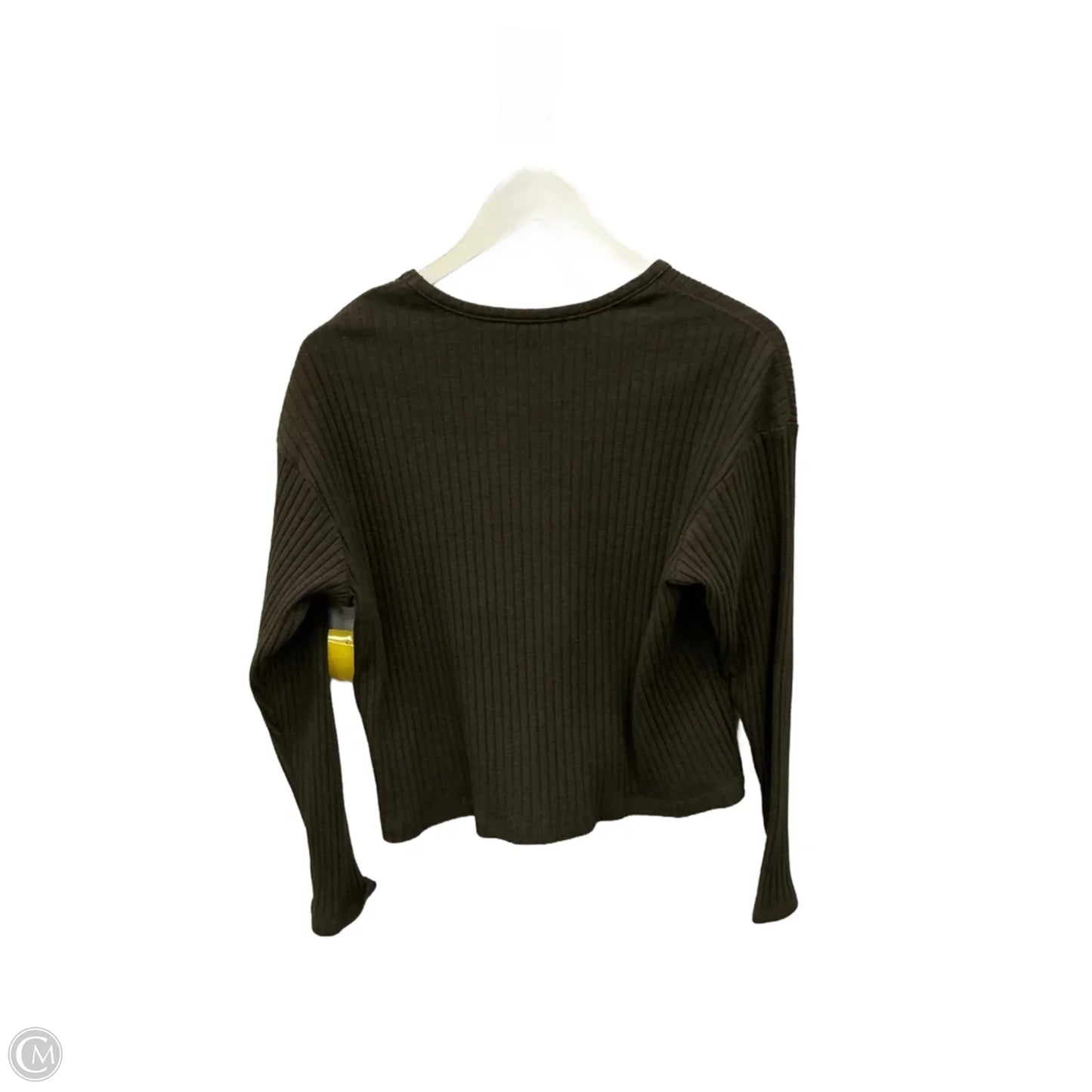 Top Long Sleeve By Time And Tru In Brown, Size: M