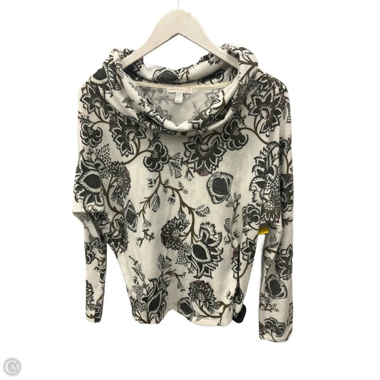 Top Long Sleeve By Westport In Green & White, Size: L