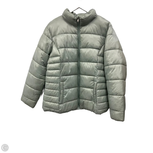 Jacket Puffer & Quilted By Time And Tru In Green, Size: Xl