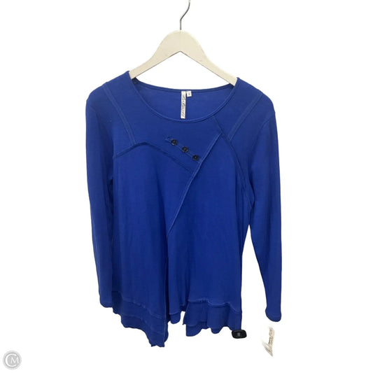 Tunic Long Sleeve By Lulu B In Blue, Size: S