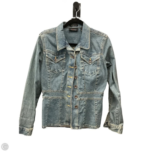 Jacket Denim By Axcess In Blue Denim, Size: M