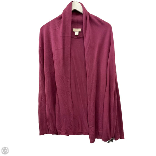Cardigan By Loft In Purple, Size: Xl
