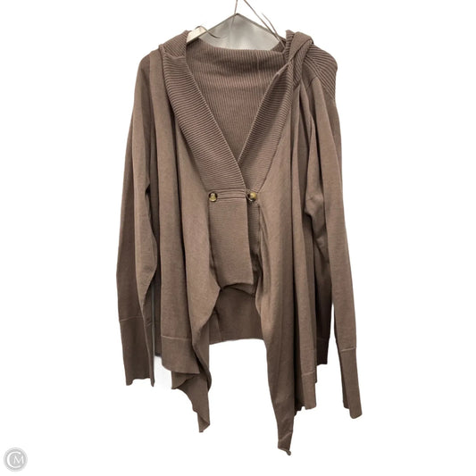 Sweater Cardigan By Heyson In Brown, Size: 3x