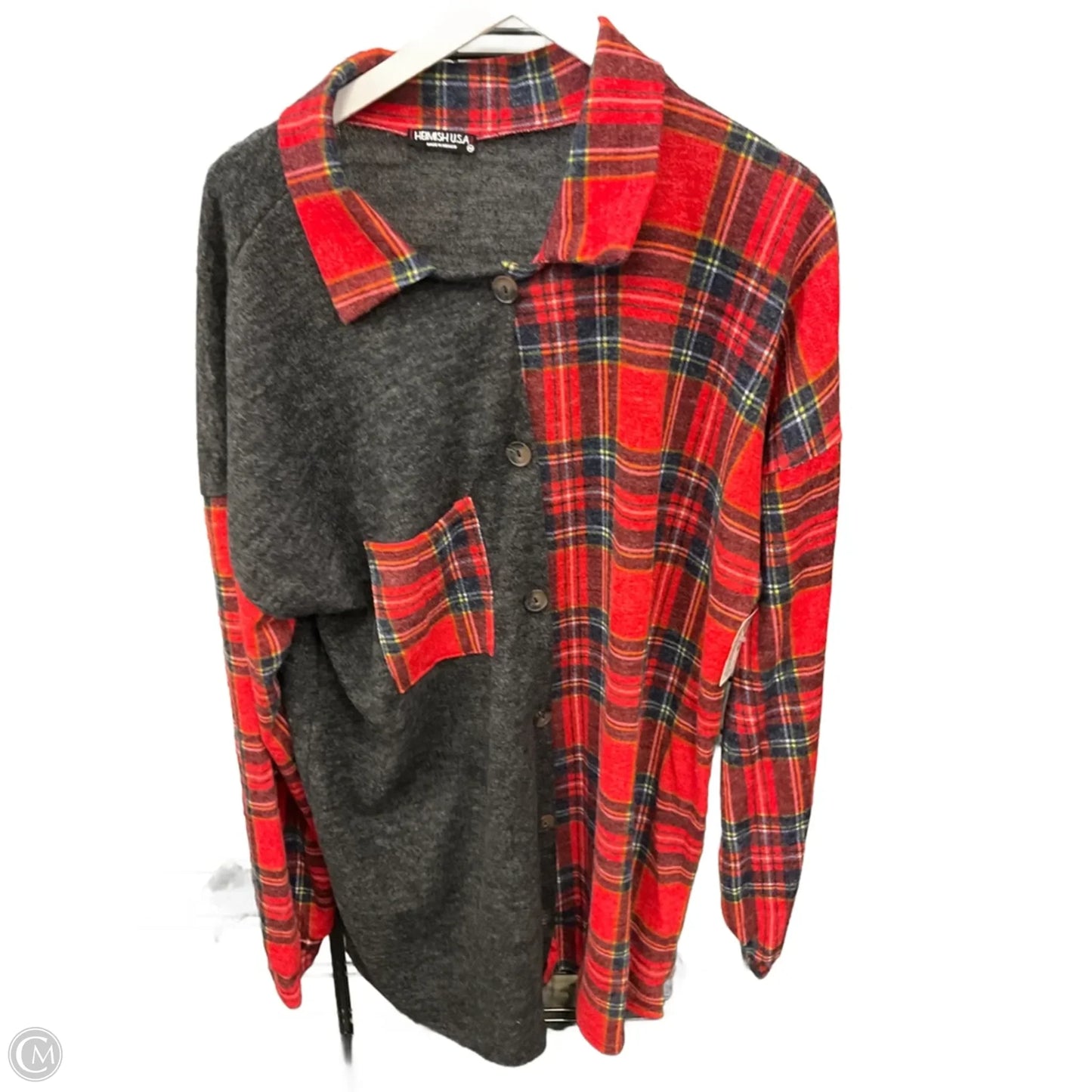 Top Long Sleeve By Heimish Usa In Red, Size: 3x