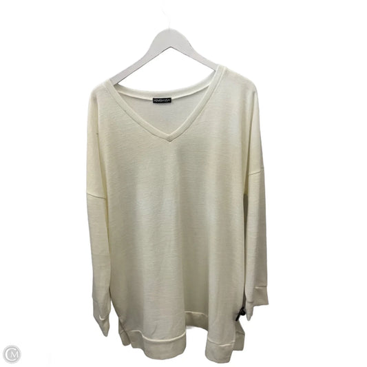 Top Long Sleeve By Heimish Usa In Cream, Size: 3x