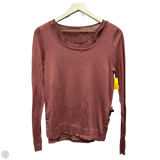 Top Long Sleeve By Bcbg In Purple, Size: M