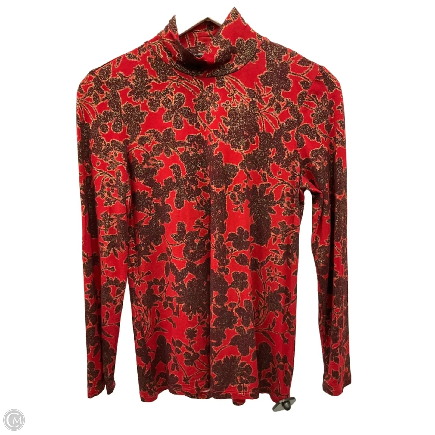 Top Long Sleeve By Chicos In Red, Size: S