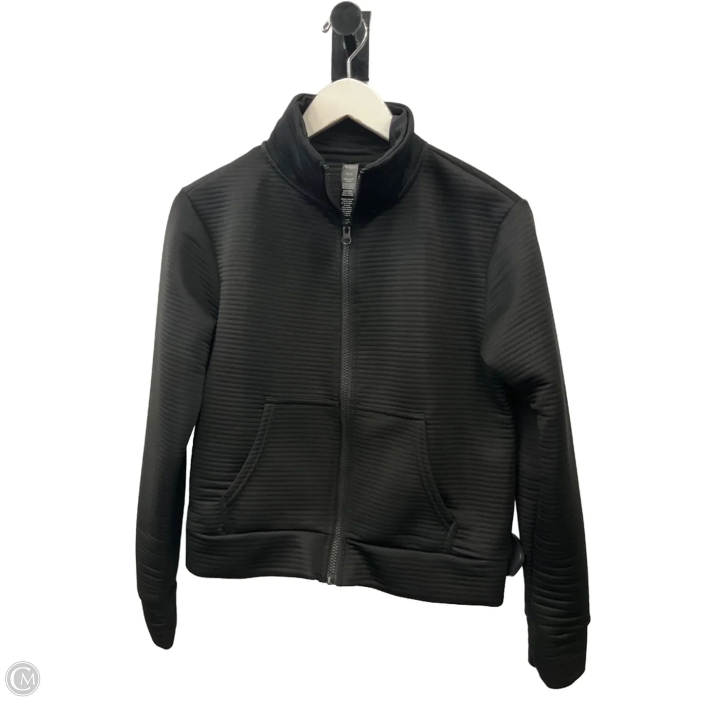 Athletic Jacket By Clothes Mentor In Black, Size: M