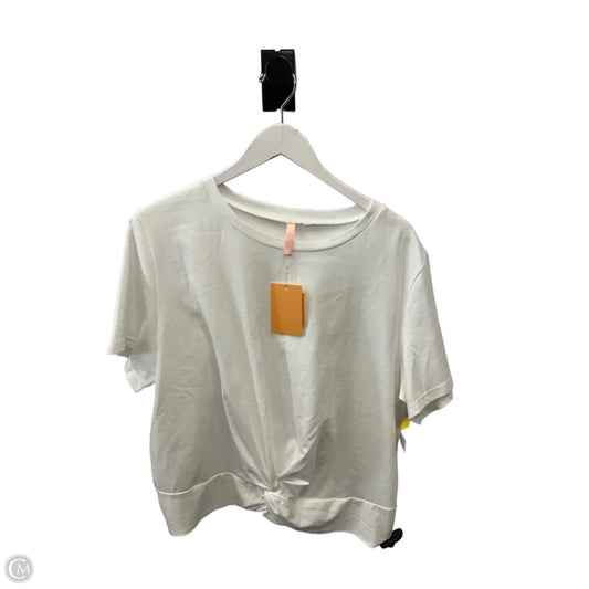 Top Short Sleeve By Clothes Mentor In White, Size: 2x