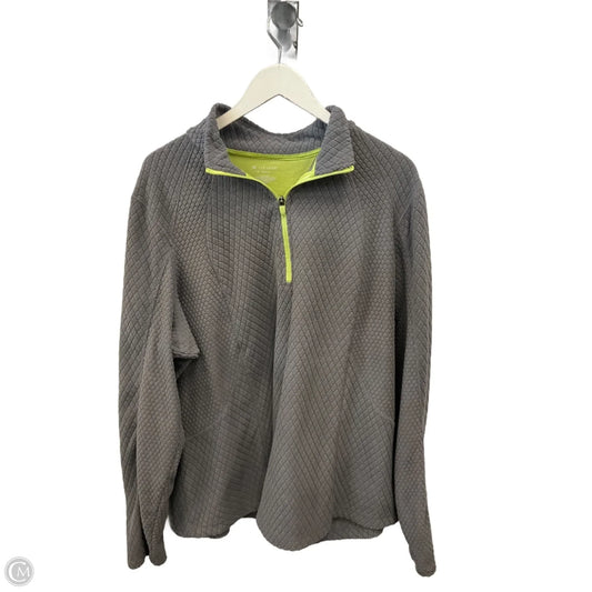 Sweatshirt Collar By Tek Gear In Grey, Size: 3x