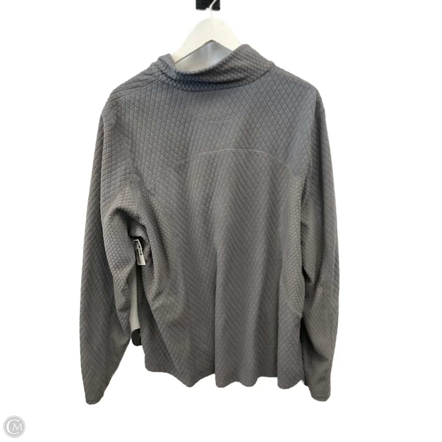 Sweatshirt Collar By Tek Gear In Grey, Size: 3x