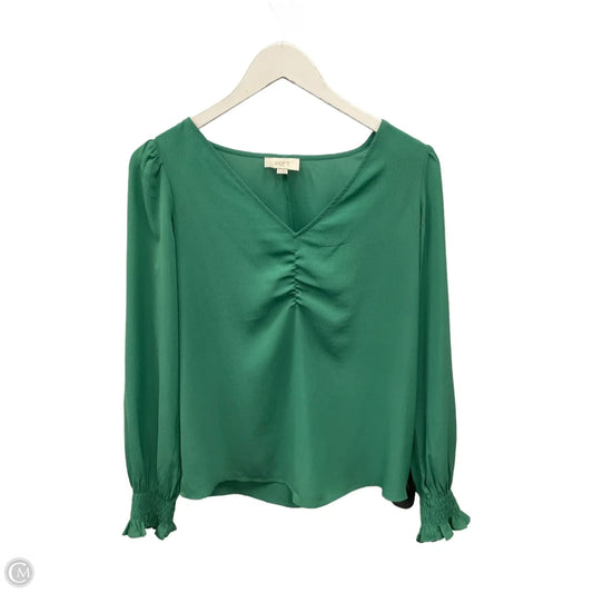 Top Long Sleeve By Loft In Green, Size: Xs