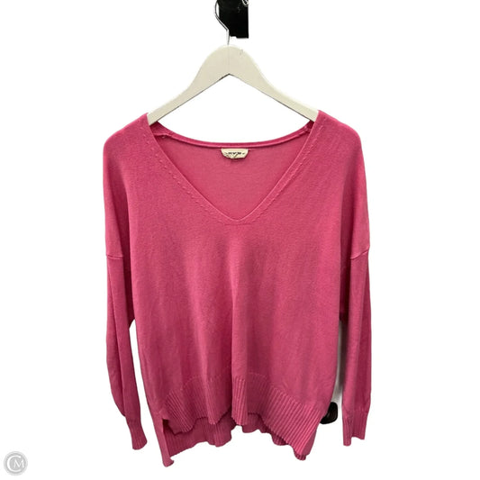 Top Long Sleeve By Ee Some In Pink, Size: M