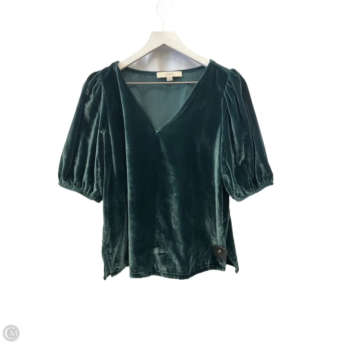 Top Short Sleeve By Loft In Green, Size: S