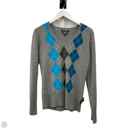 Sweater Cashmere By Apt 9 In Grey, Size: M