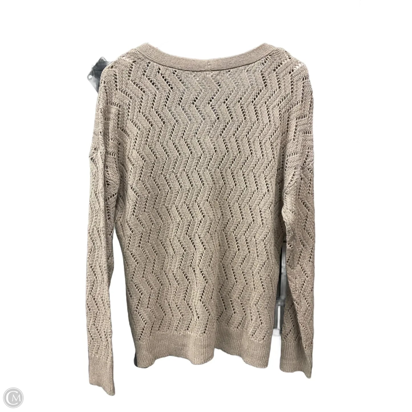 Sweater Cardigan By Maurices In Beige, Size: L