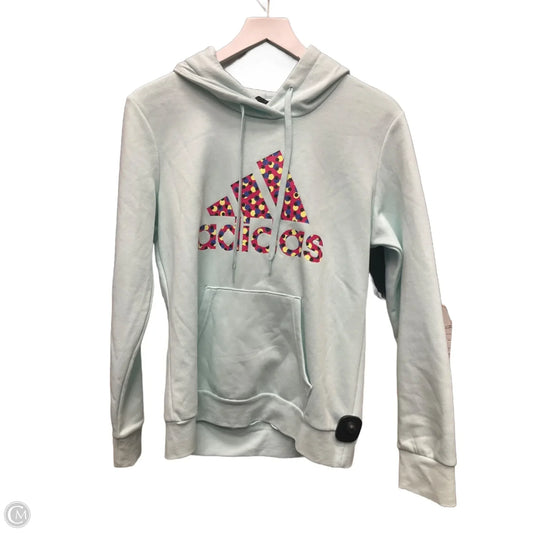 Sweatshirt Hoodie By Adidas In Blue, Size: M