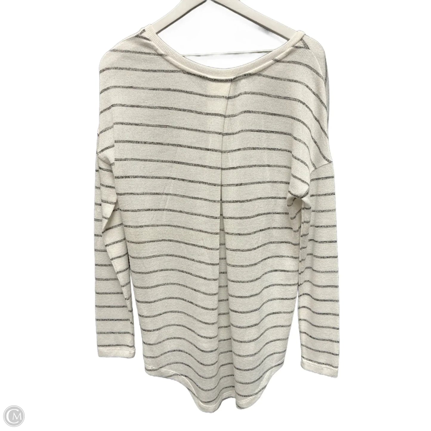 Top Long Sleeve By Merona In White, Size: M