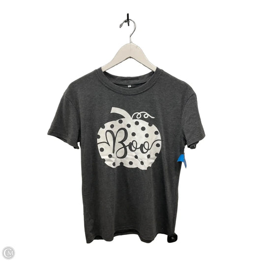 Top Short Sleeve By Cme In Grey, Size: S