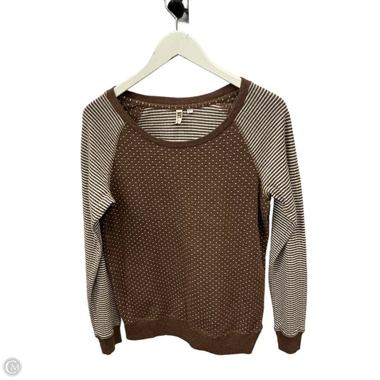 Top Long Sleeve By Kut In Brown, Size: L