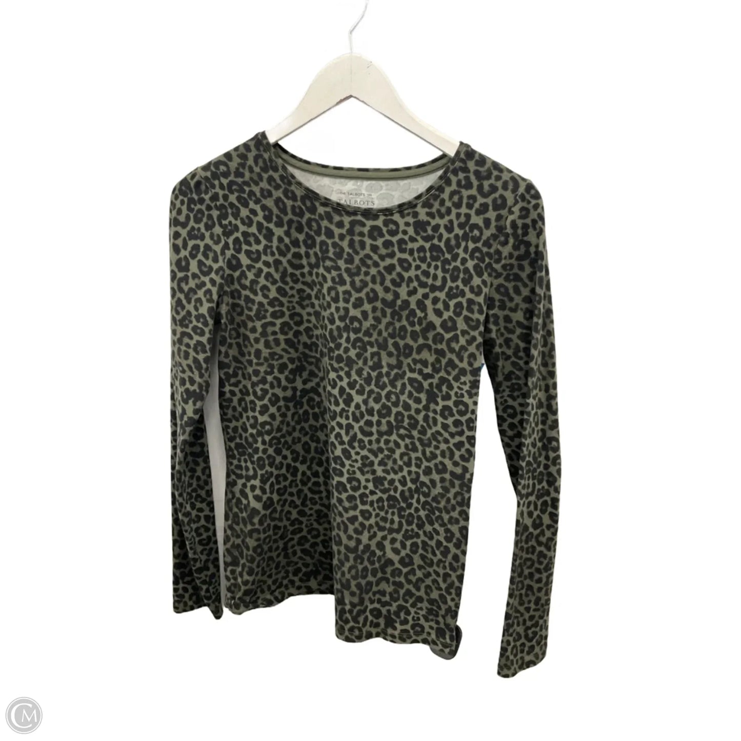 Top Long Sleeve Basic By Talbots In Animal Print, Size: Xs