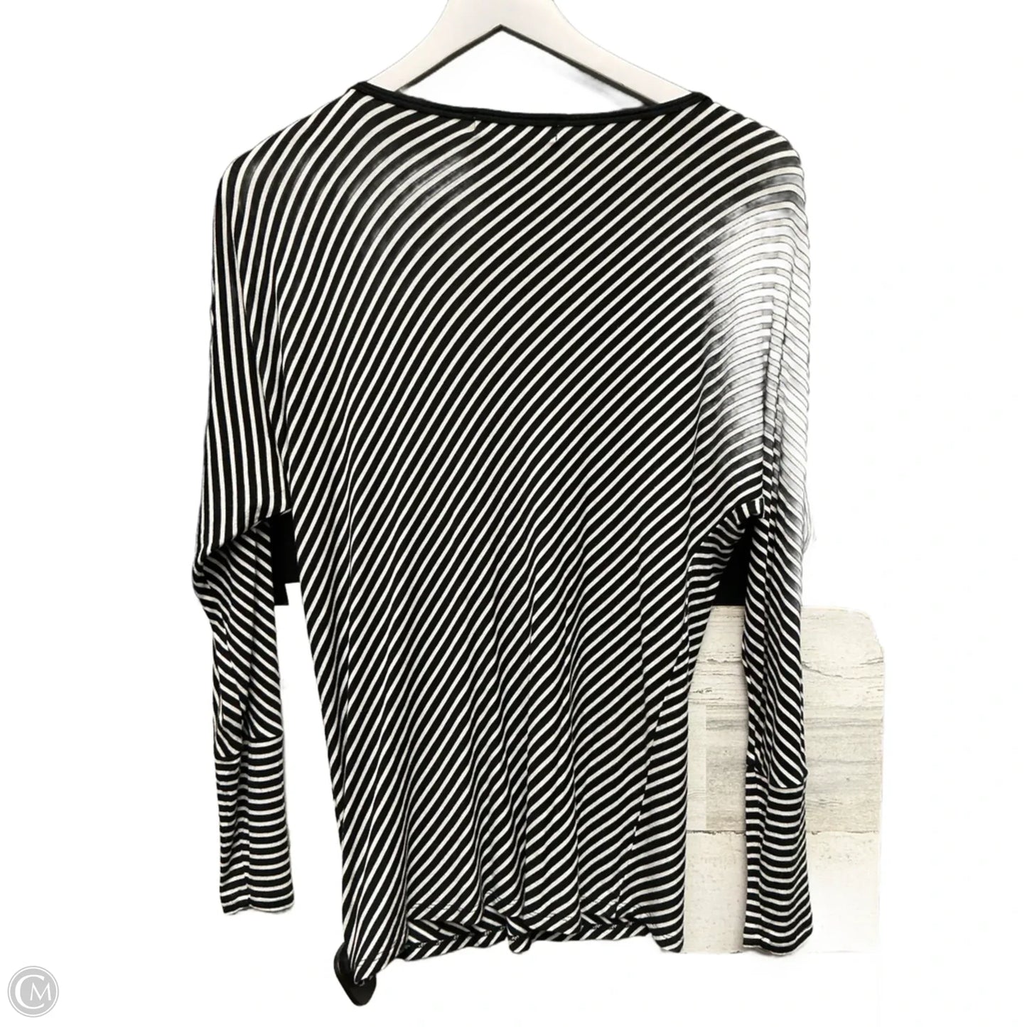 Top Long Sleeve By Michael By Michael Kors In Black & White, Size: Xs