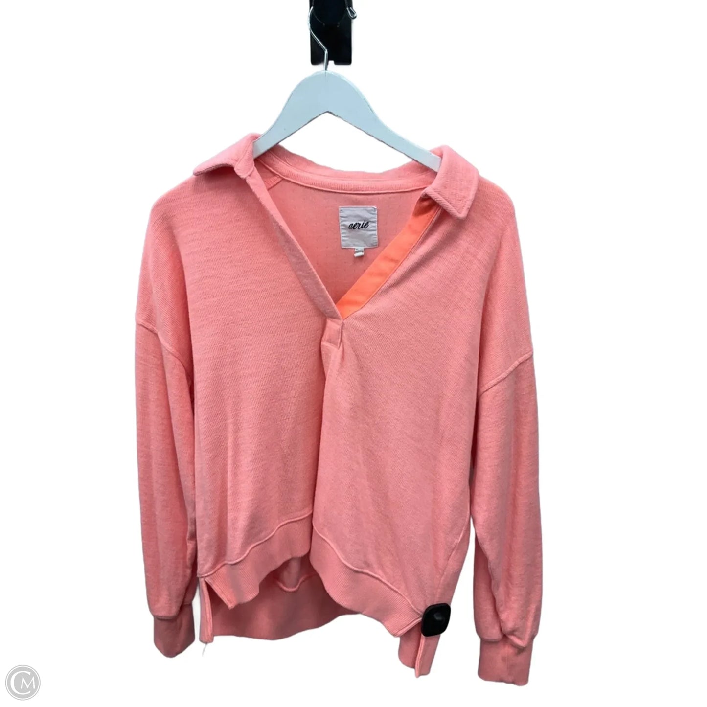 Top Long Sleeve By Aerie In Orange, Size: Xs