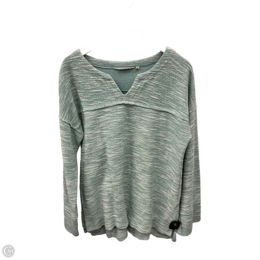 Top Long Sleeve By Soft Surroundings In Aqua, Size: M