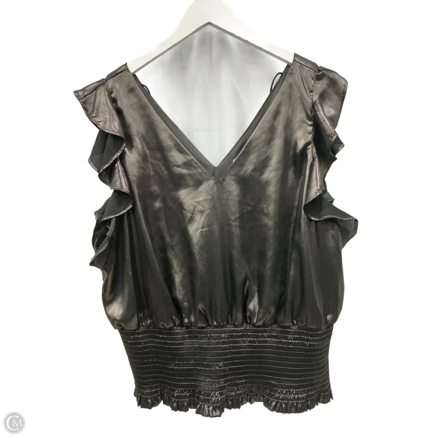 Top Sleeveless By Nine West Apparel In Bronze, Size: Xxl