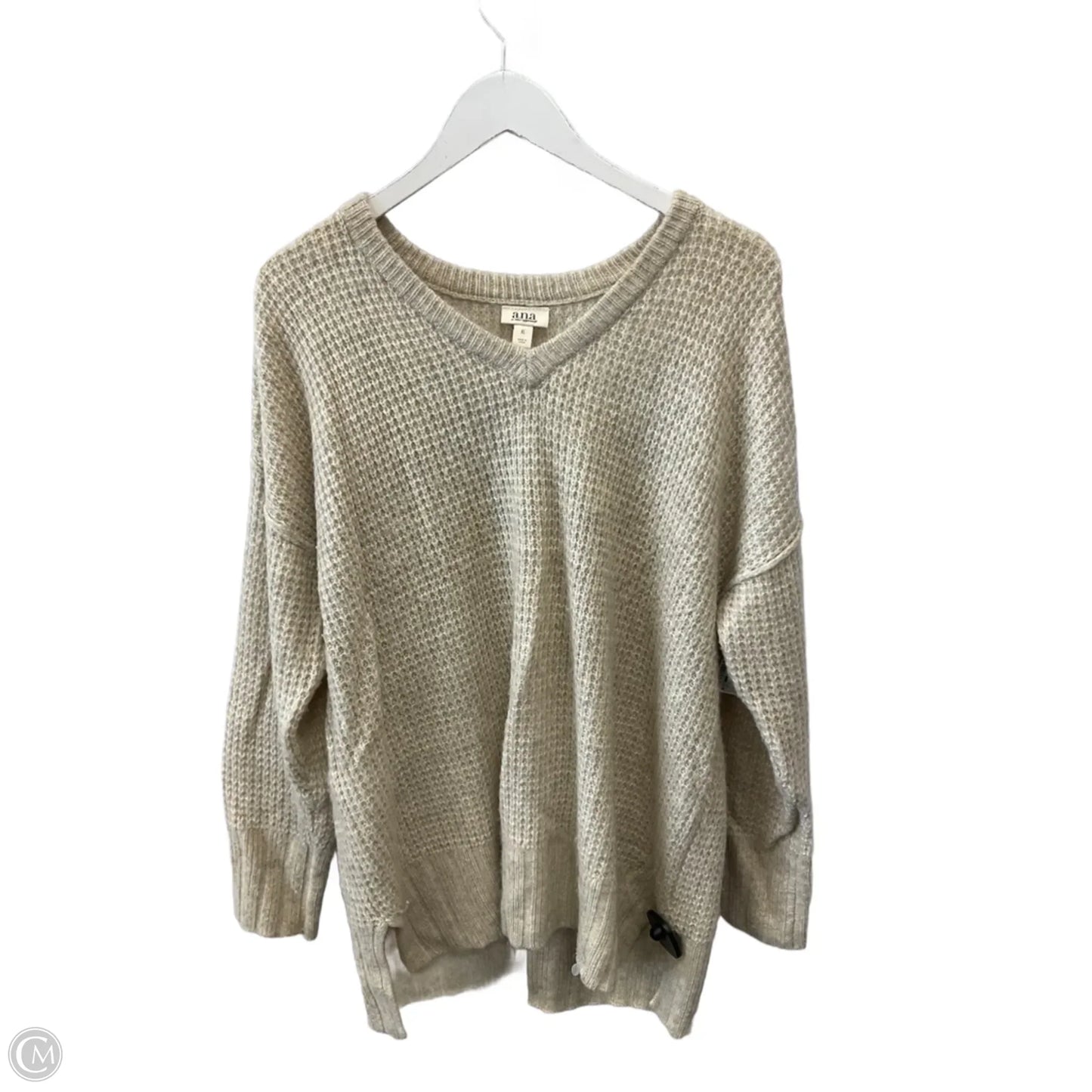 Sweater By Ana In Cream, Size: Xl